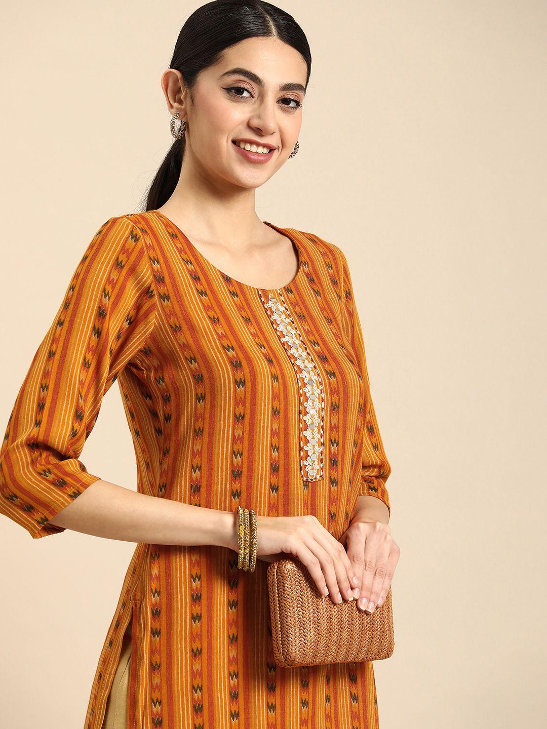 anouk striped kurta