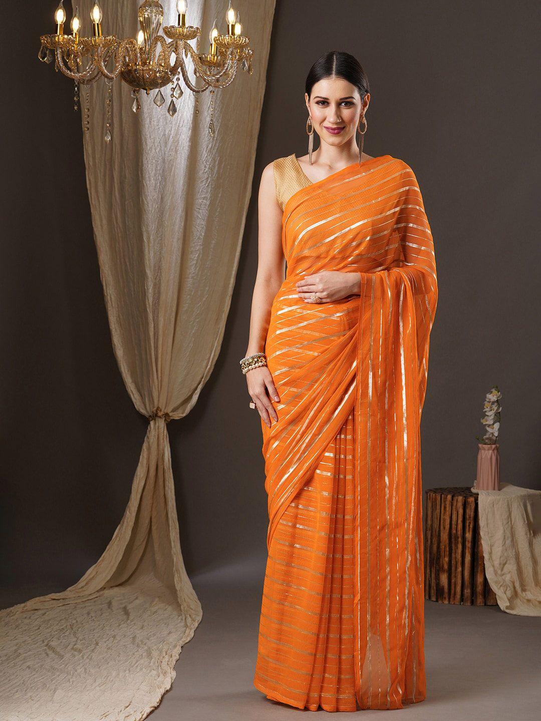 anouk striped saree