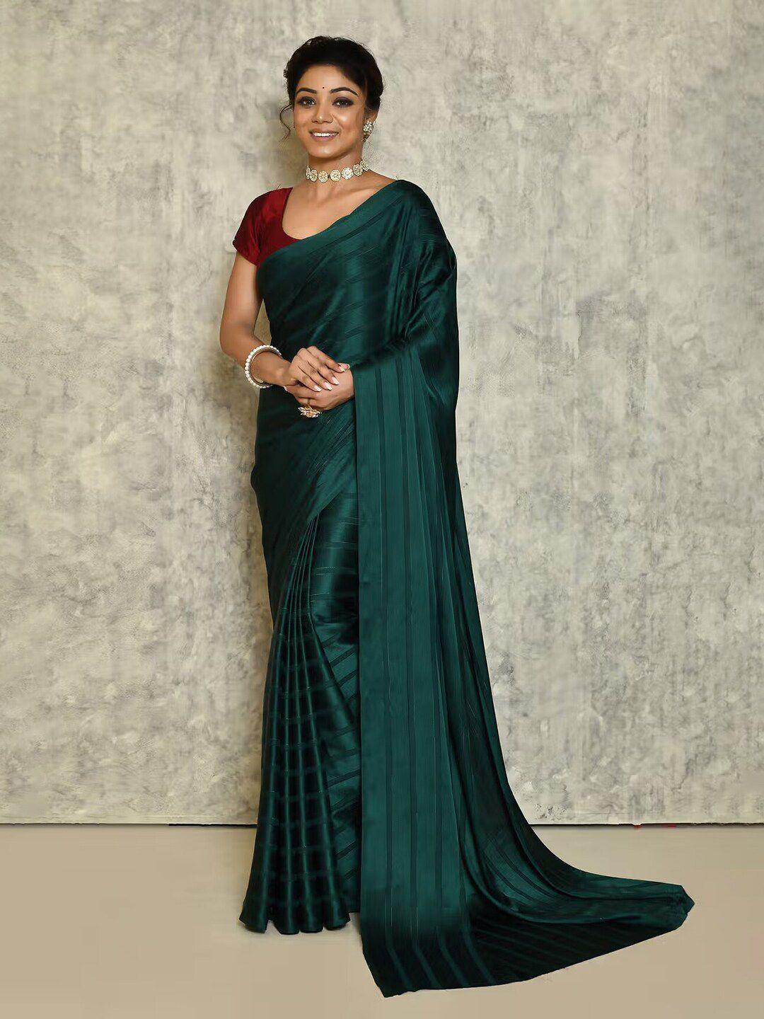 anouk striped satin saree