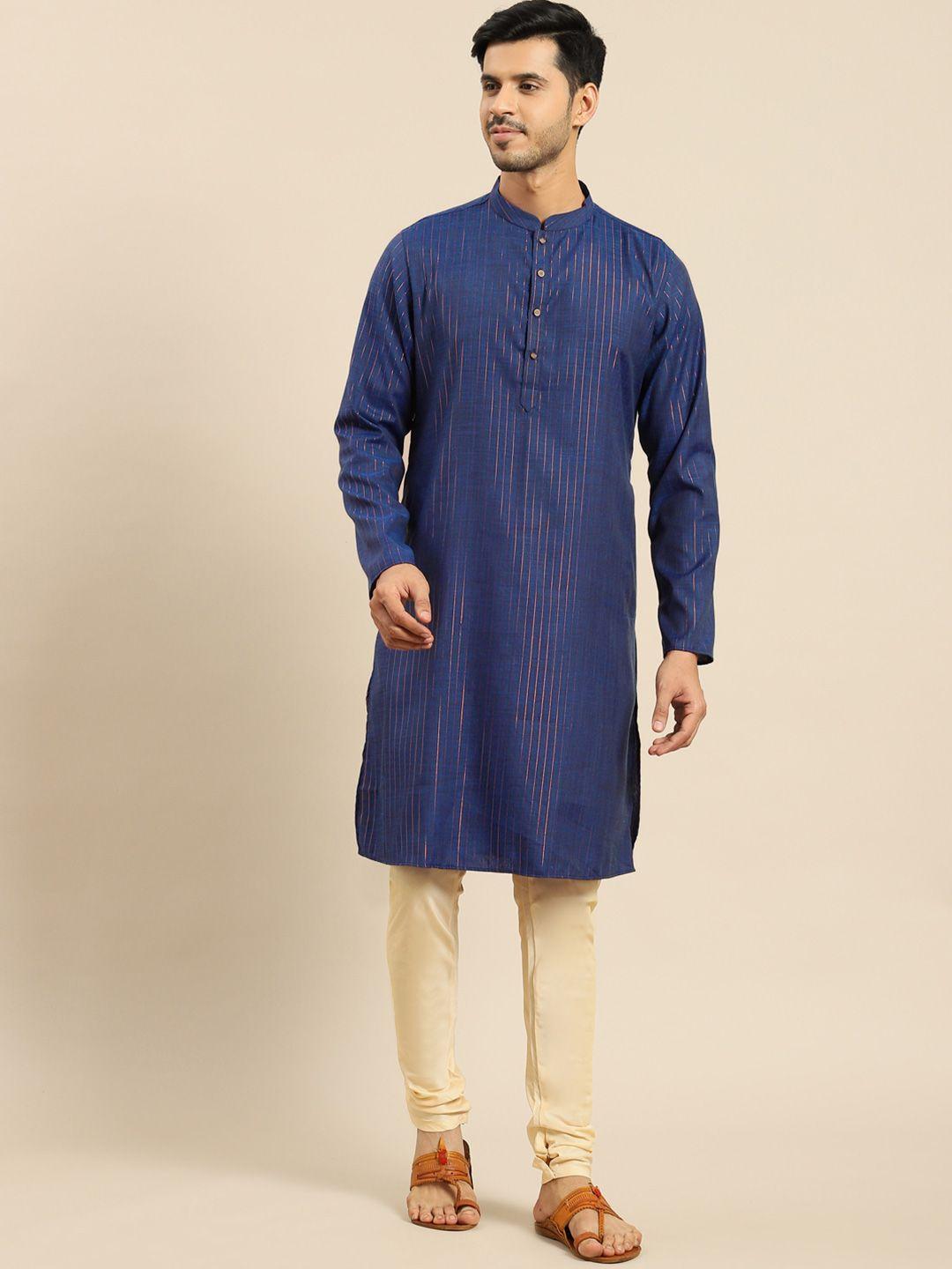 anouk striped straight kurta