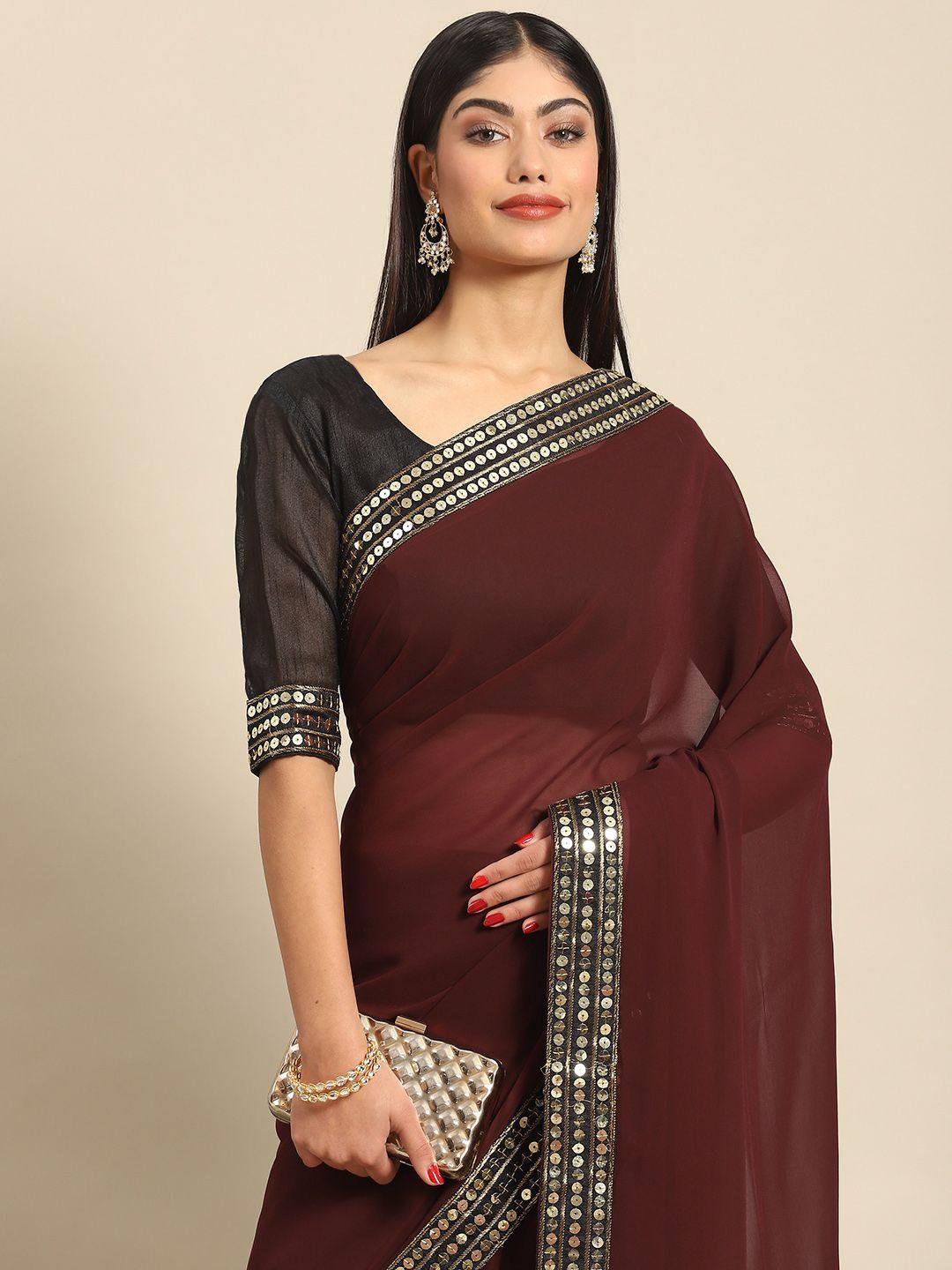 anouk woman pure georgette saree