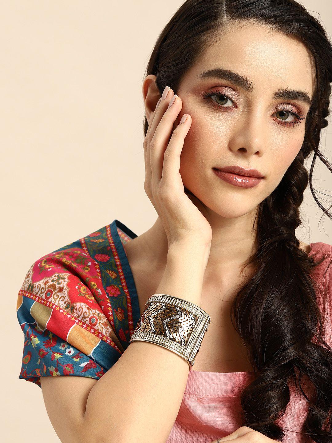 anouk women embellished bangle-style bracelet