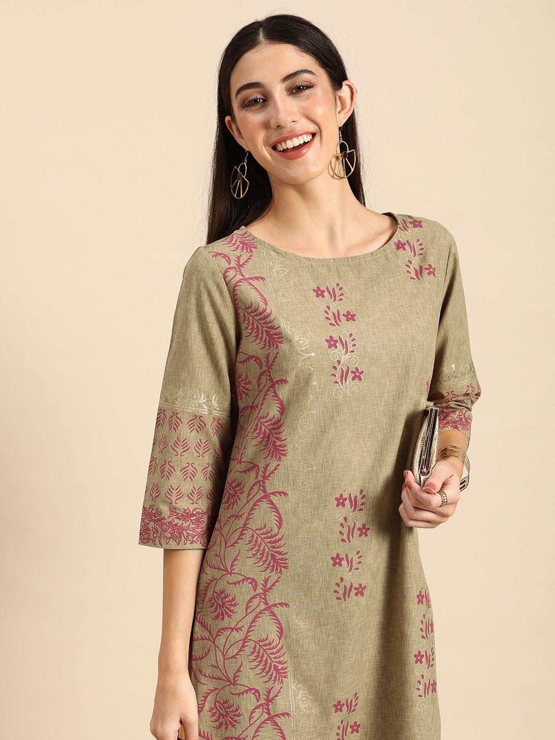 anouk women ethnic motifs printed kurta