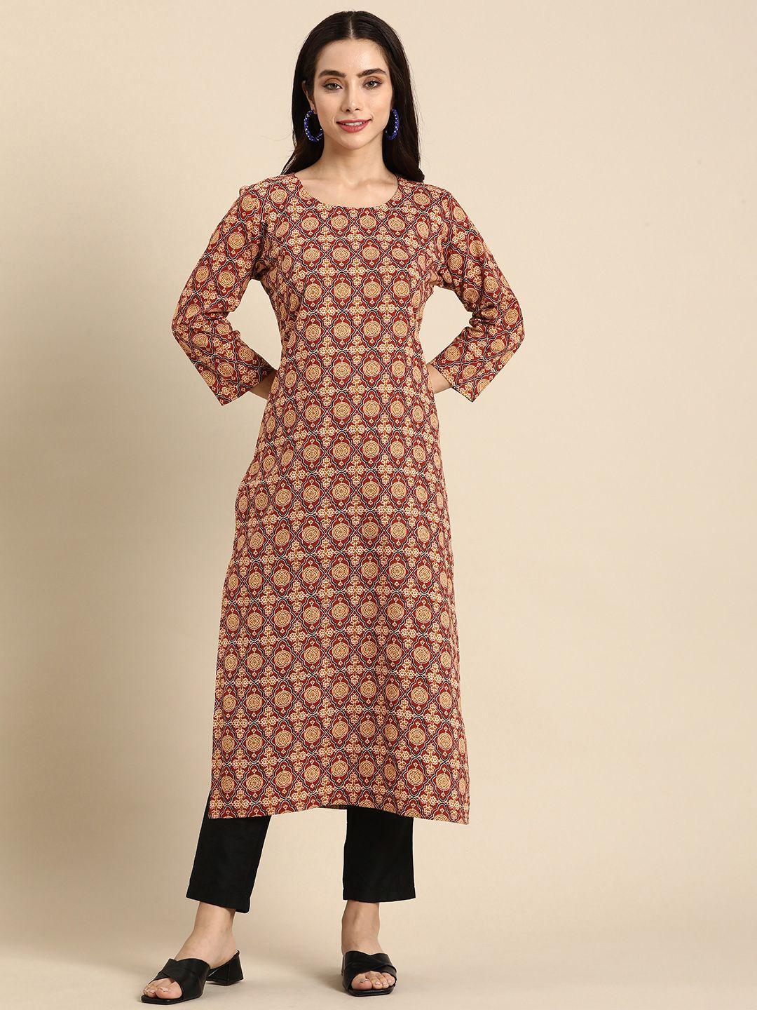 anouk women ethnic motifs printed kurta