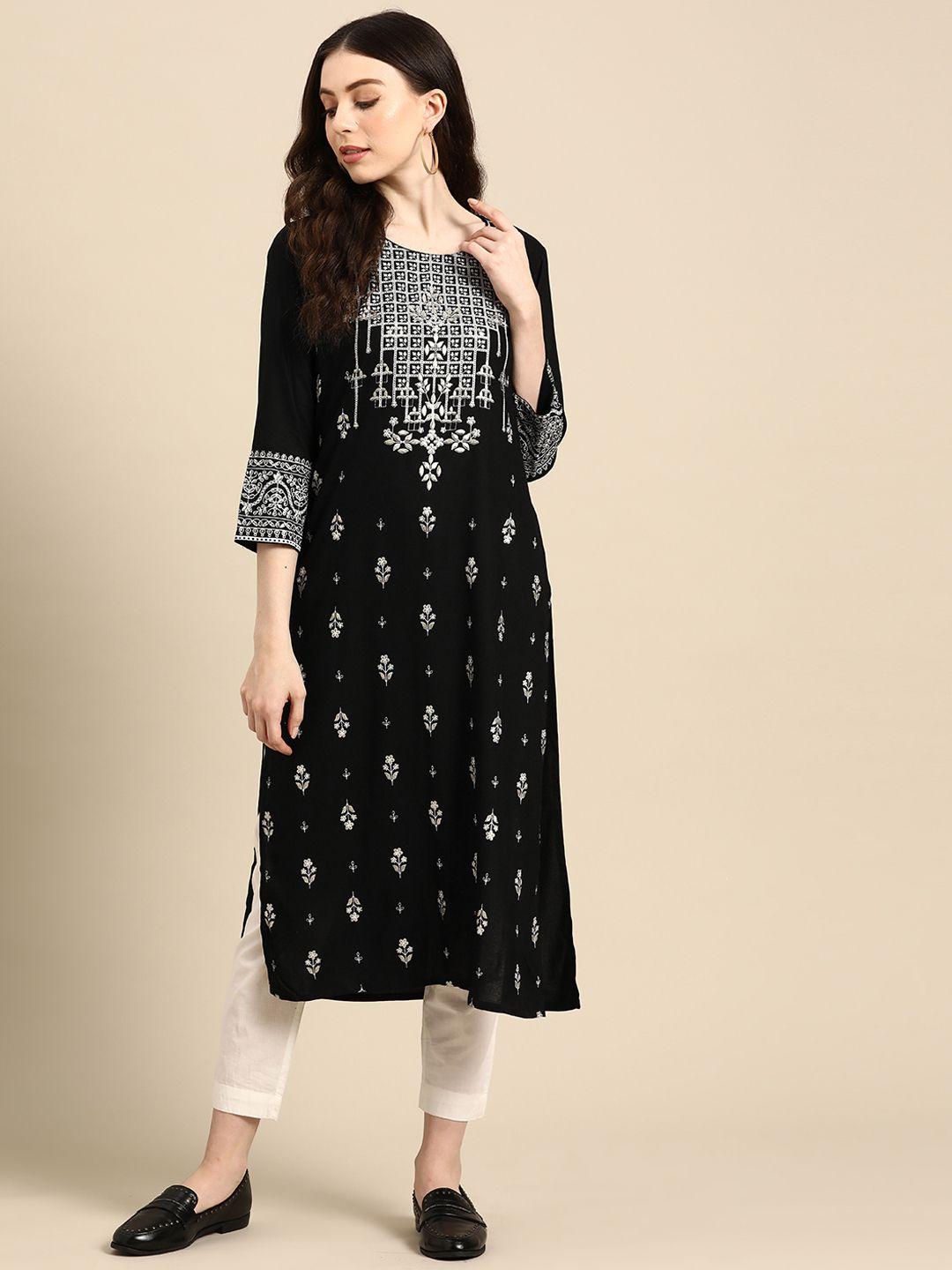 anouk women ethnic motifs printed kurta