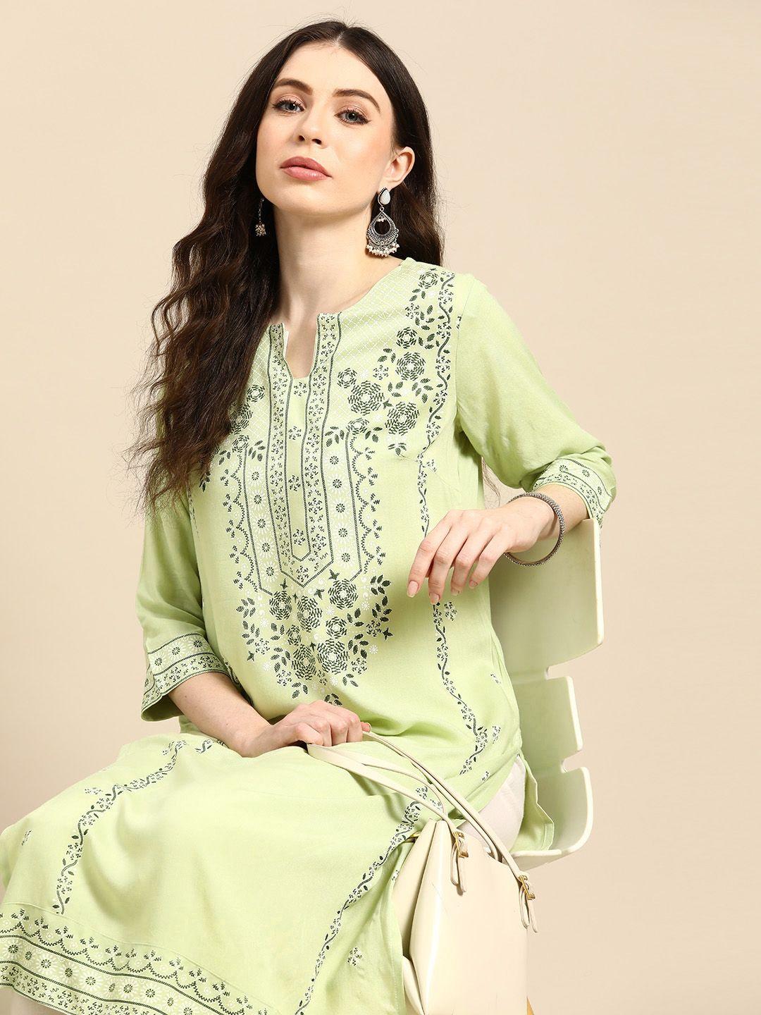 anouk women ethnic motifs printed kurta