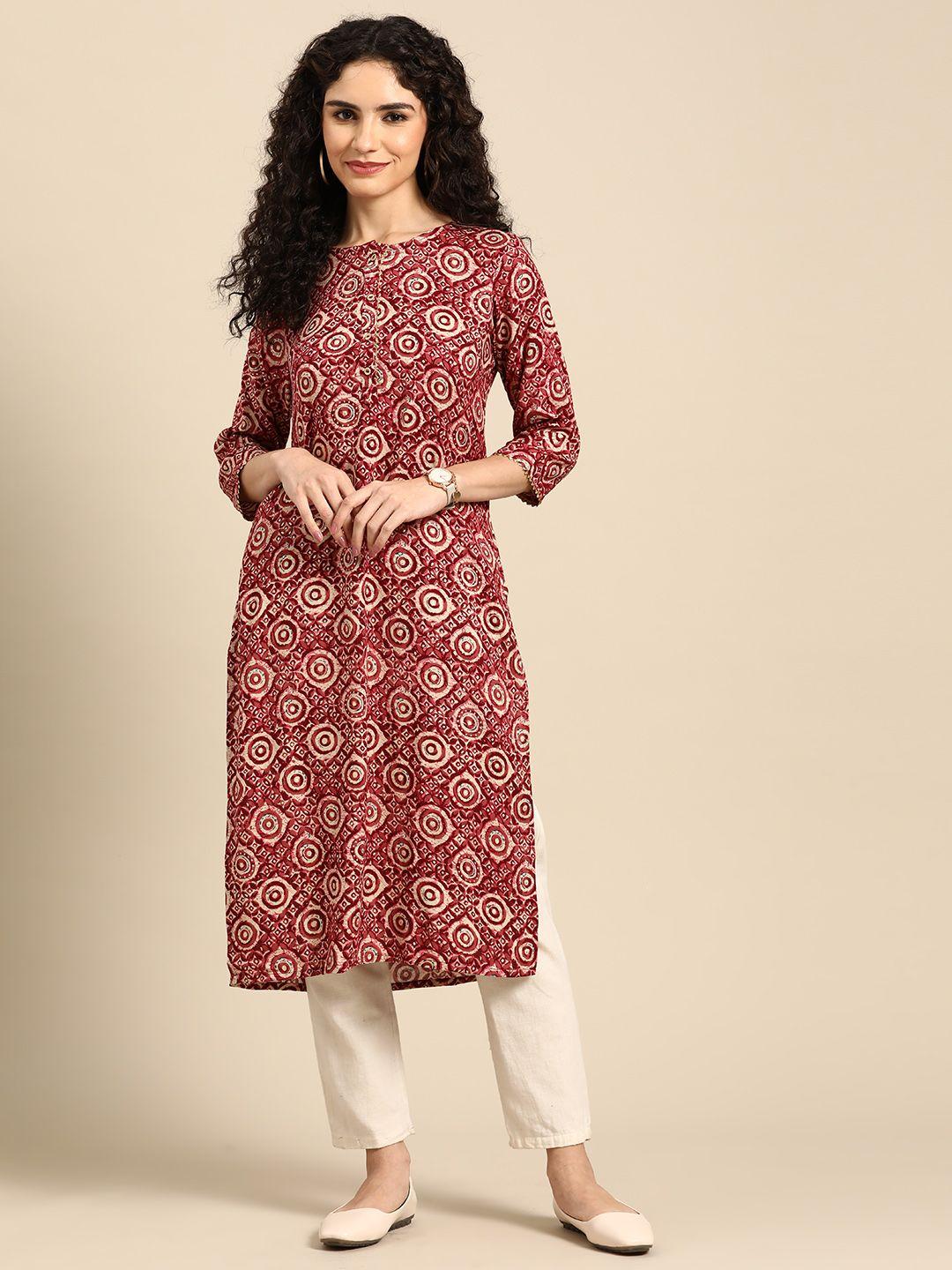 anouk women printed kurta