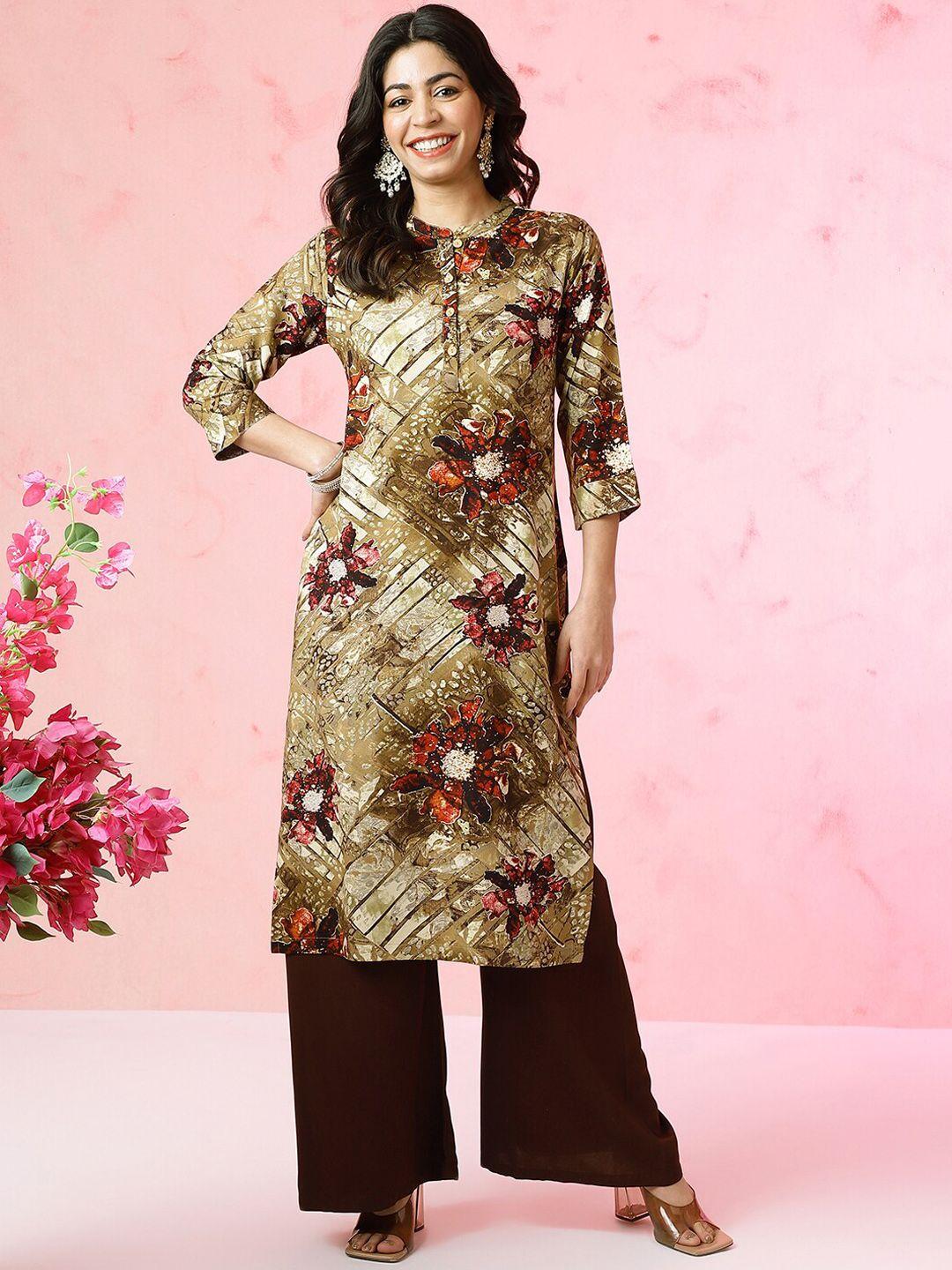 anouk women printed kurta