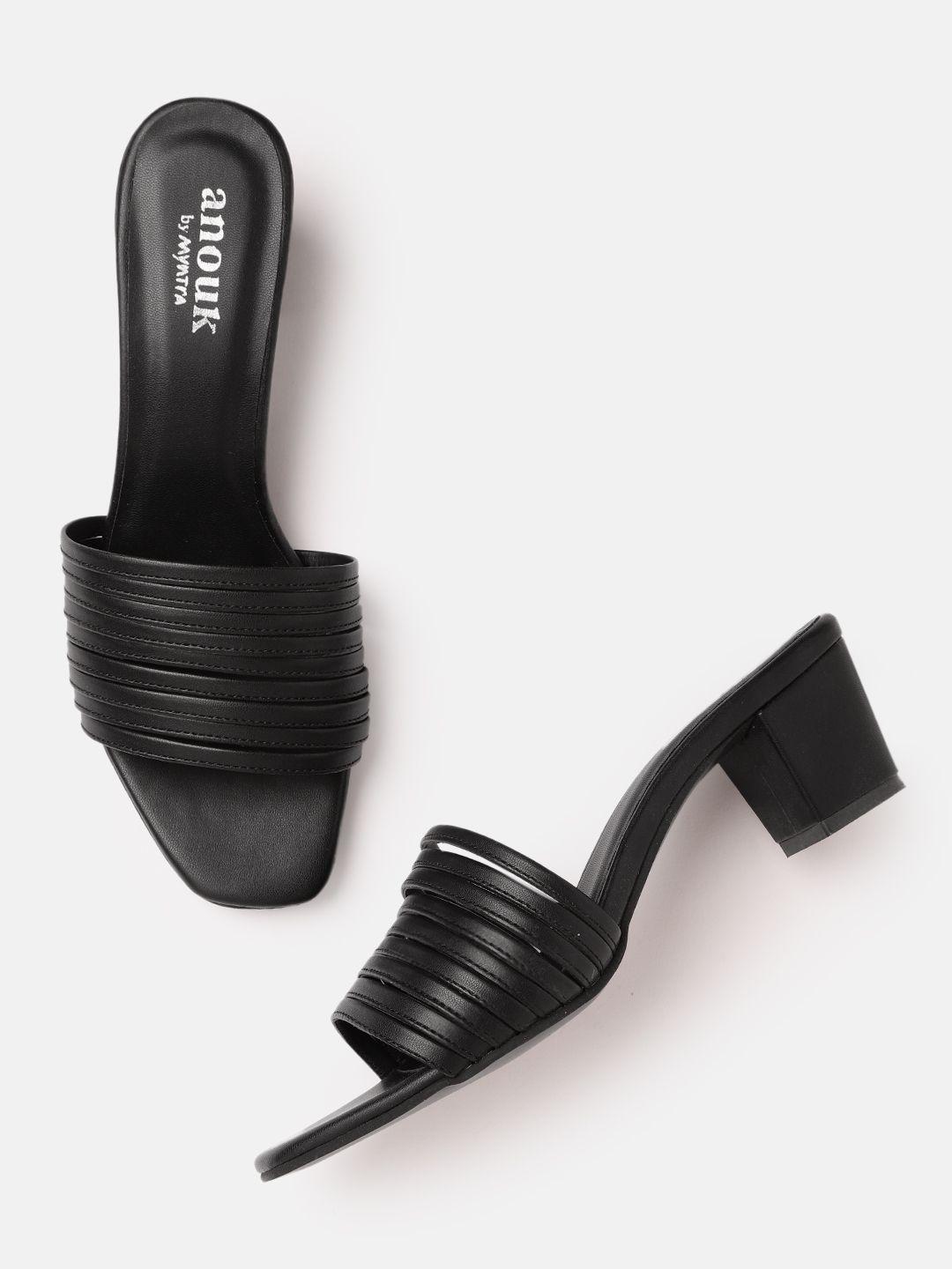 anouk women strappy block heels