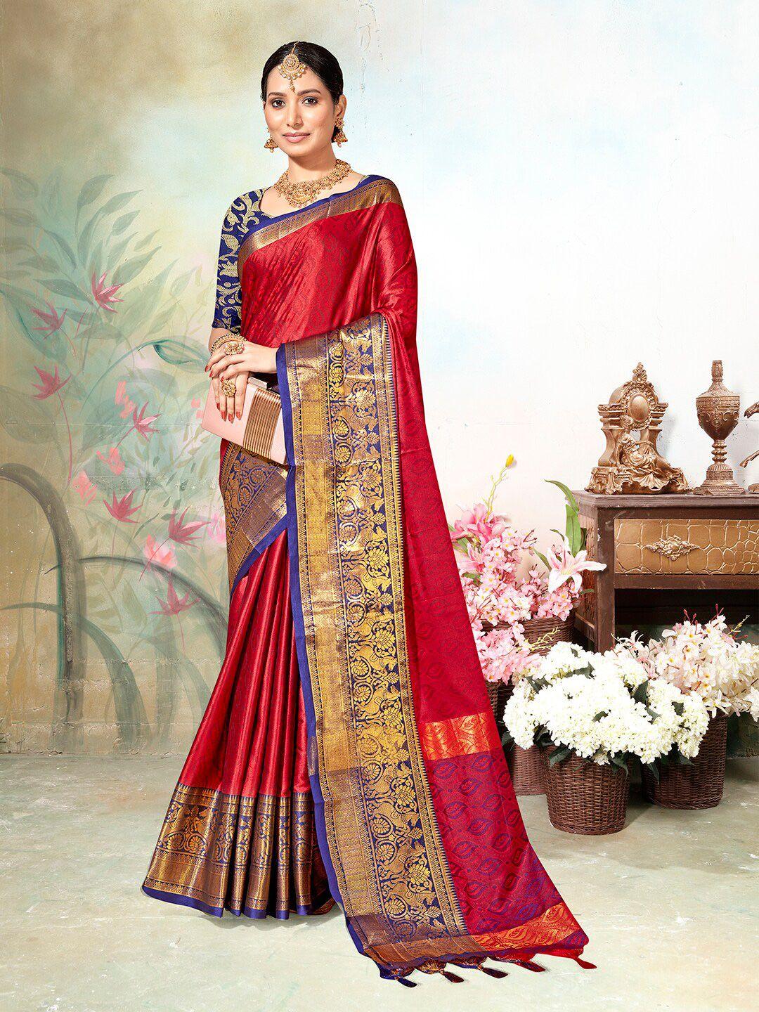 anouk woven design art silk saree
