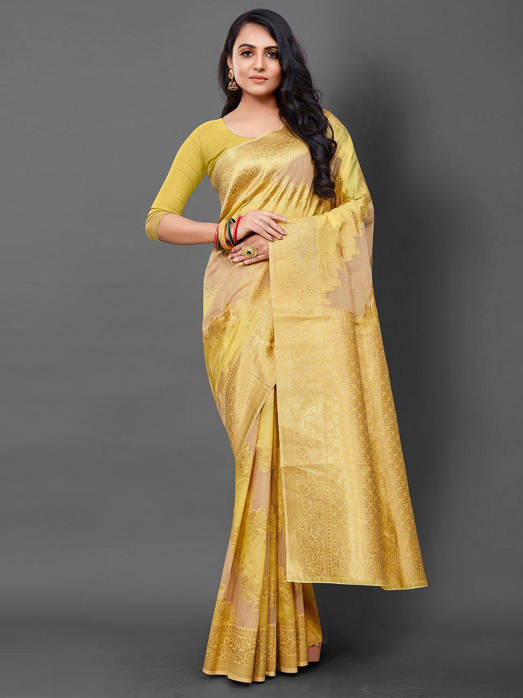 anouk woven design bagh banarasi saree