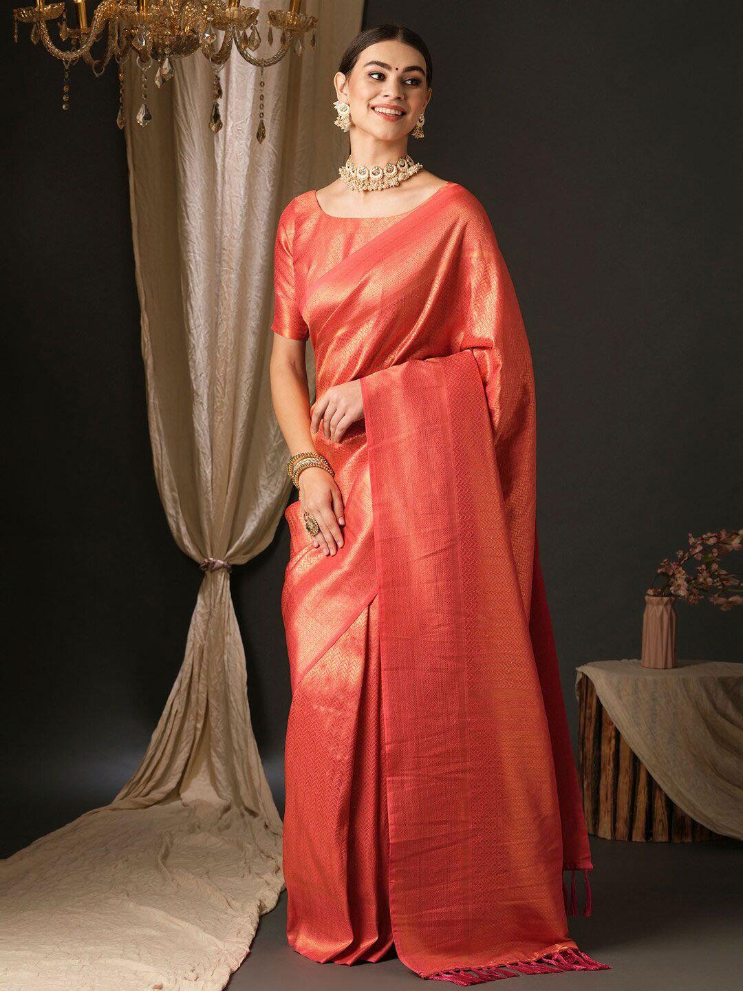 anouk woven design banarasi saree