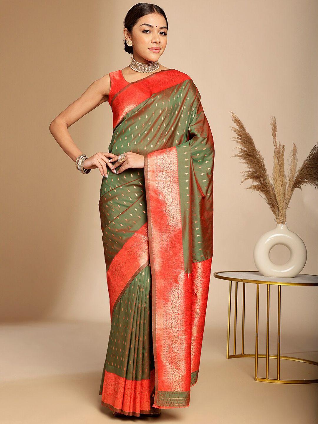 anouk woven design zari art silk banarasi saree