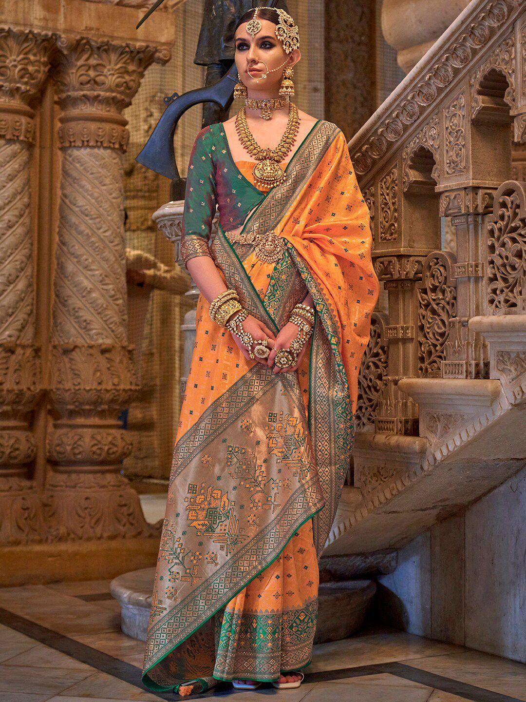 anouk woven design zari banarasi saree