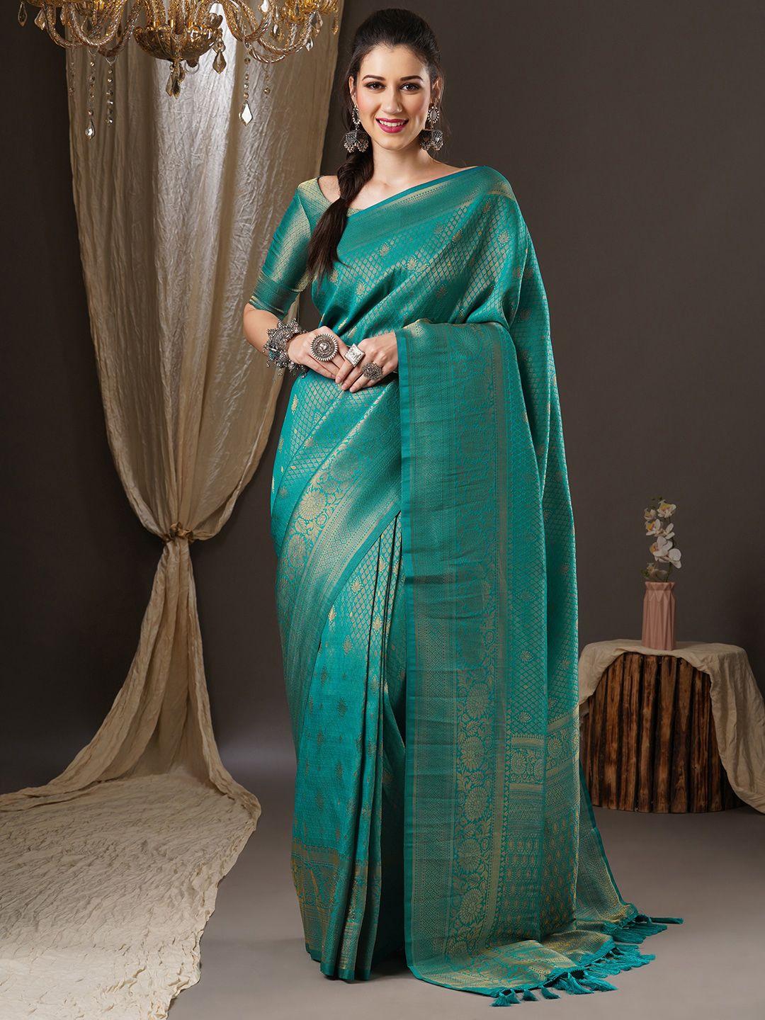 anouk woven design zari kanjeevaram saree