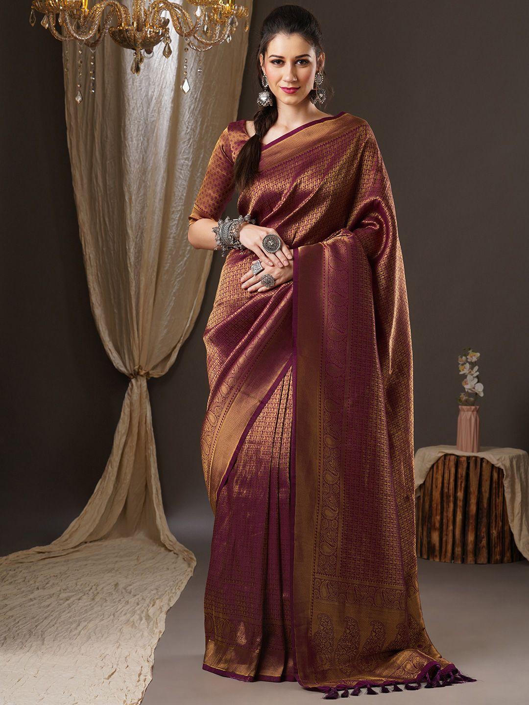 anouk woven design zari kanjeevaram saree