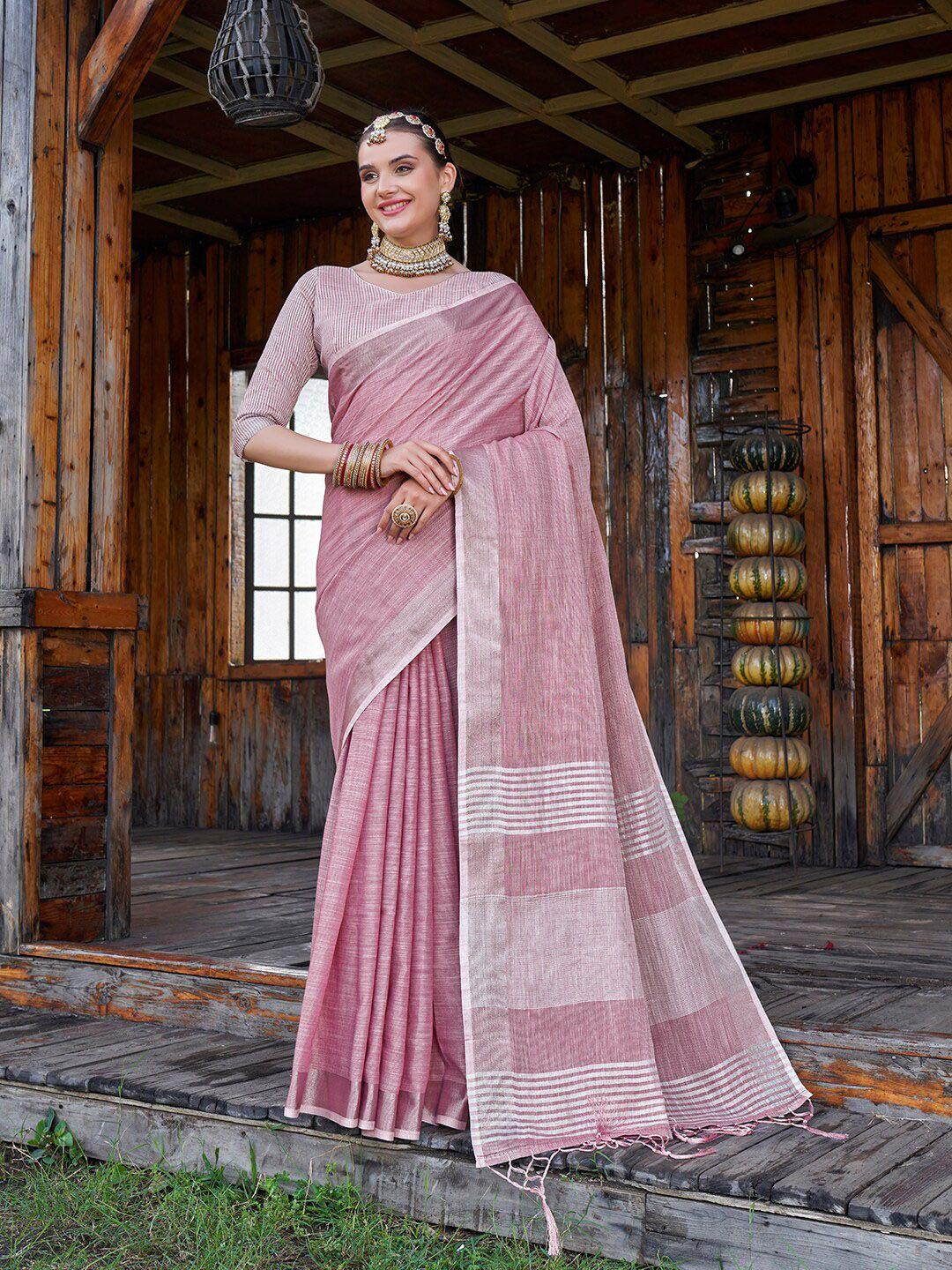 anouk woven designed zari saree