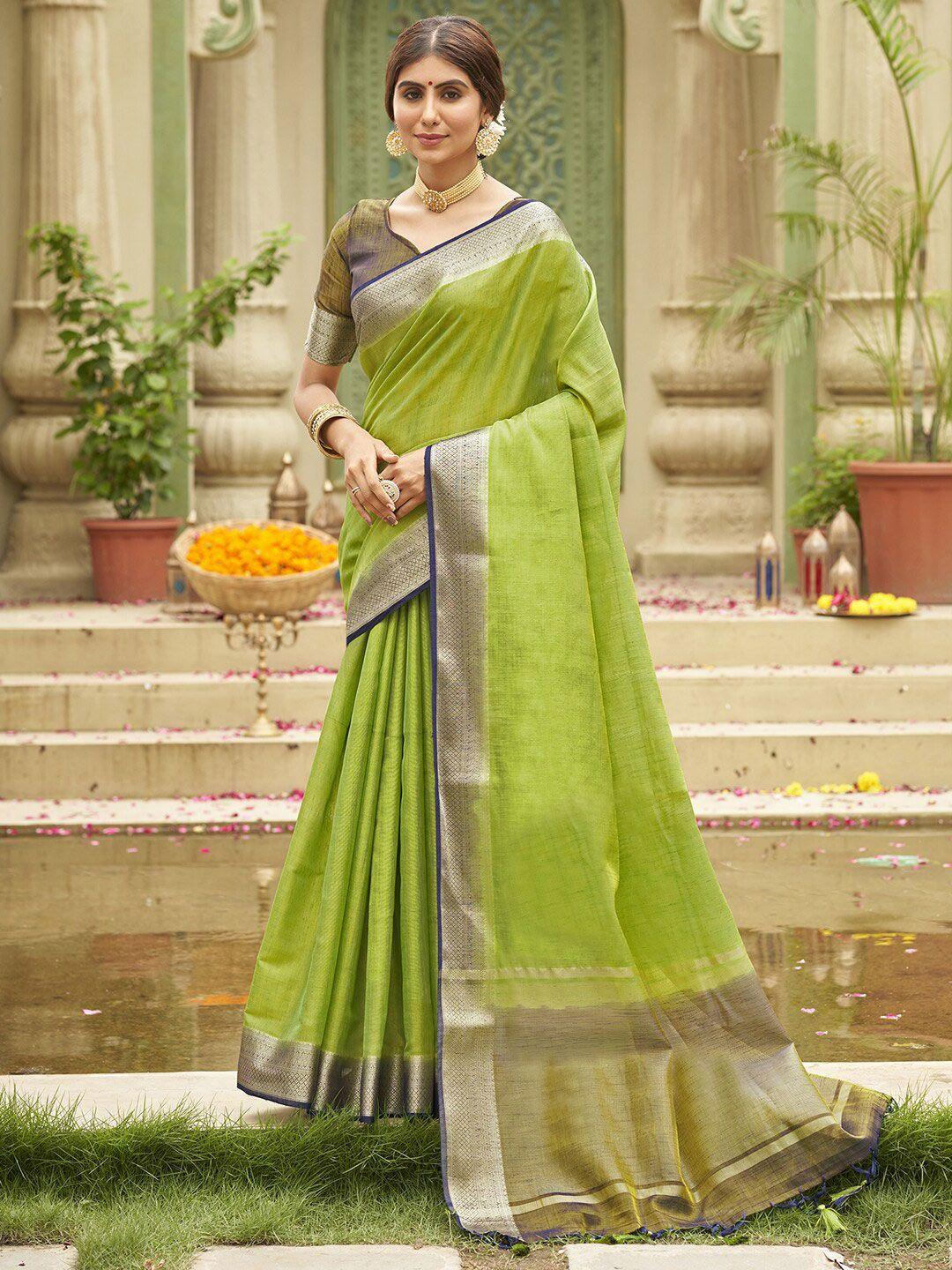 anouk zari silk blend banarasi saree