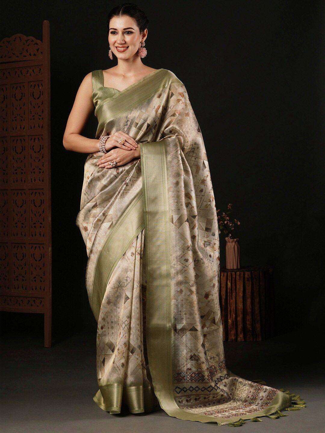 anouk zari silk blend sungudi saree