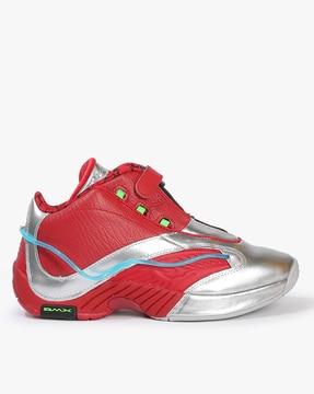 answer iv colourblock lace-up basketball shoes