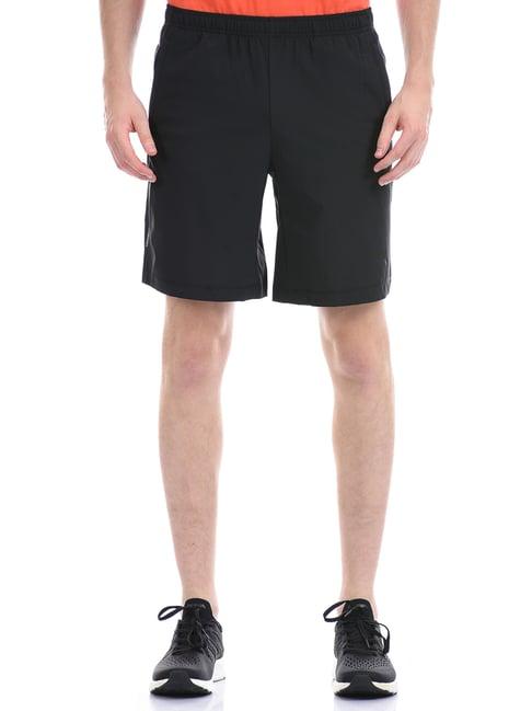 anta jet black relaxed fit sports shorts