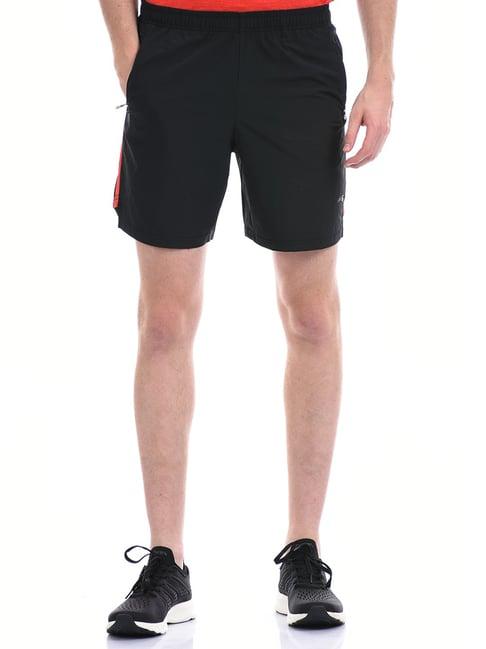 anta jet black relaxed fit sports shorts