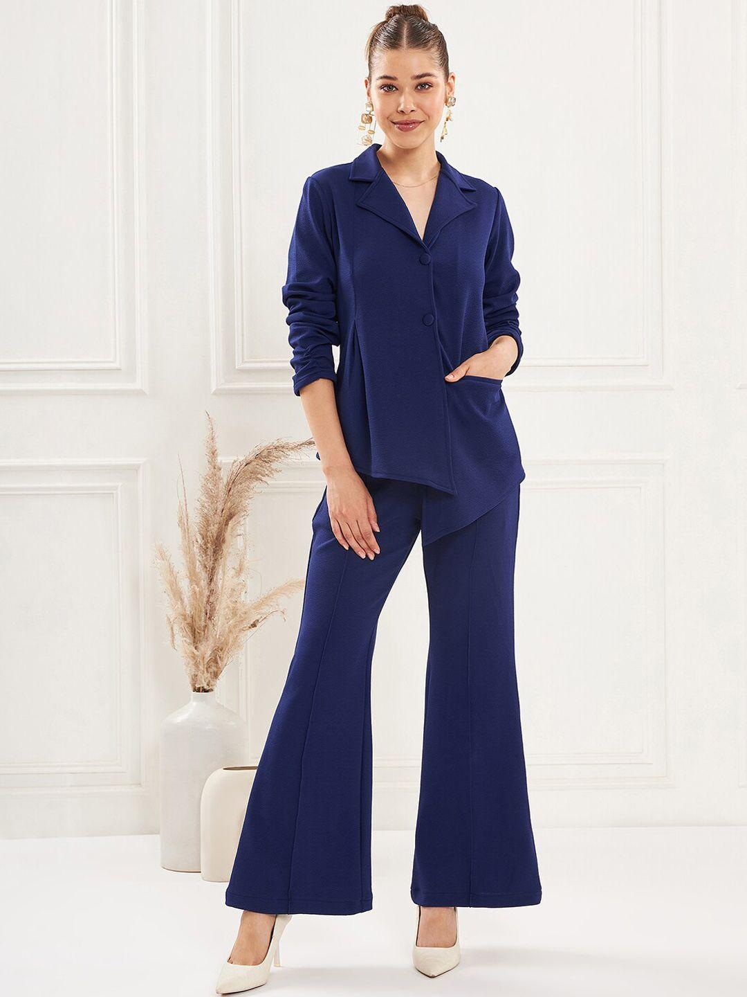 antheaa lapel collar blazer with trousers