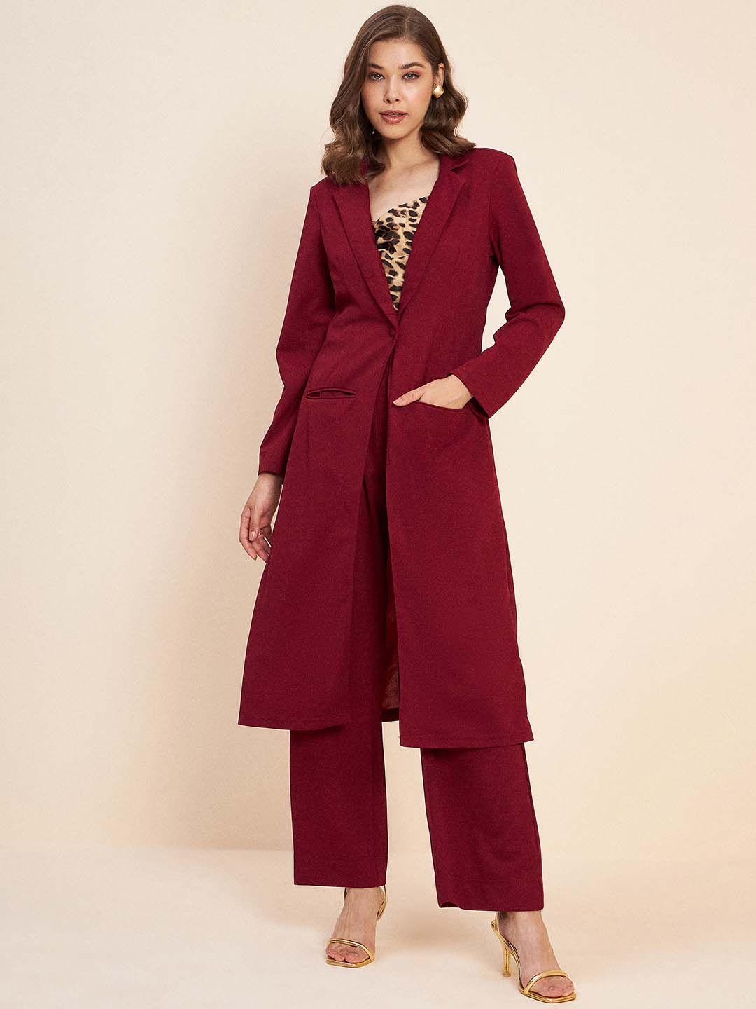 antheaa longline coat & trouser co-ords