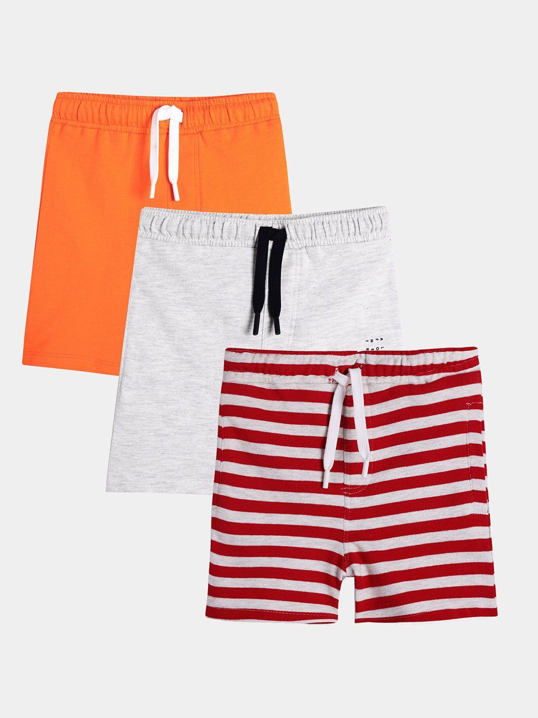 anthrilo boys pack of 3 lightweight cotton shorts