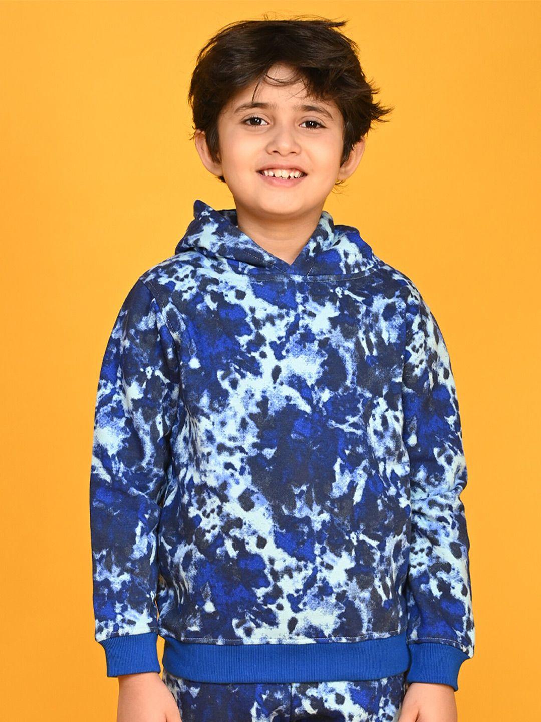 anthrilo boys abstract printed hooded pullover