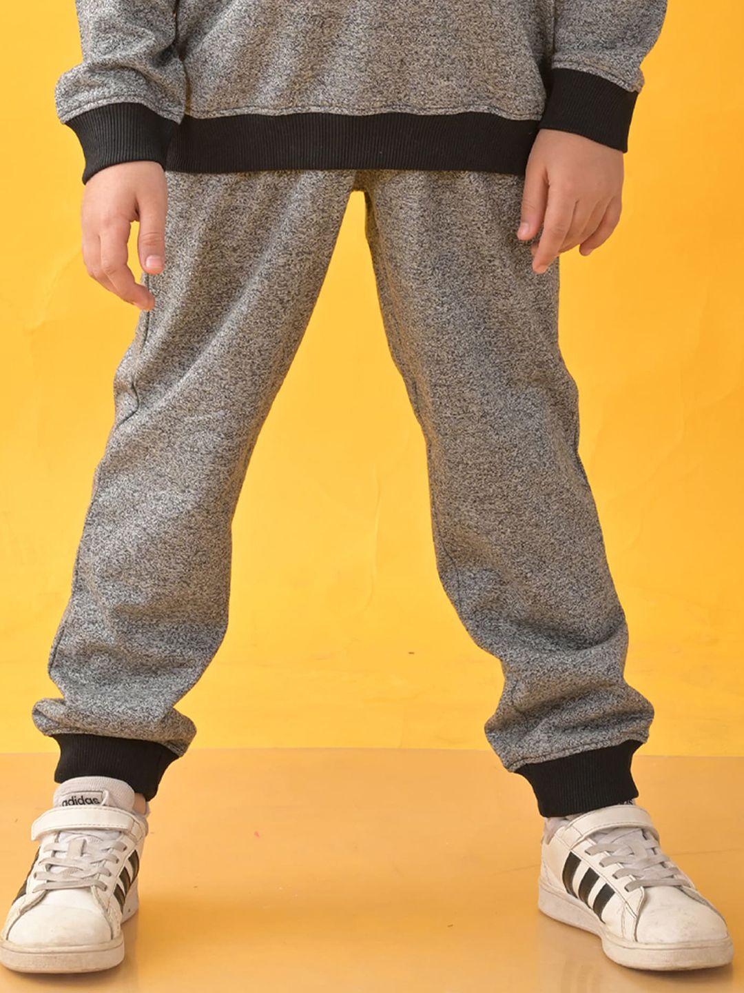 anthrilo boys black relaxed easy wash joggers trousers