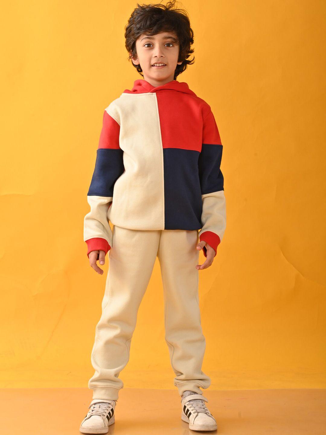 anthrilo boys cream-coloured top with trousers