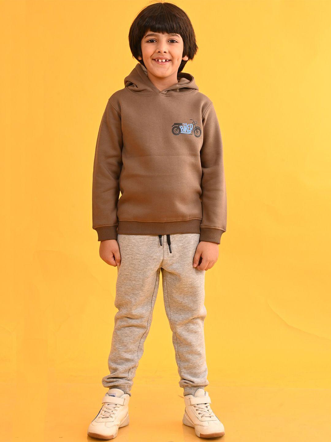 anthrilo boys hooded t-shirt with trousers