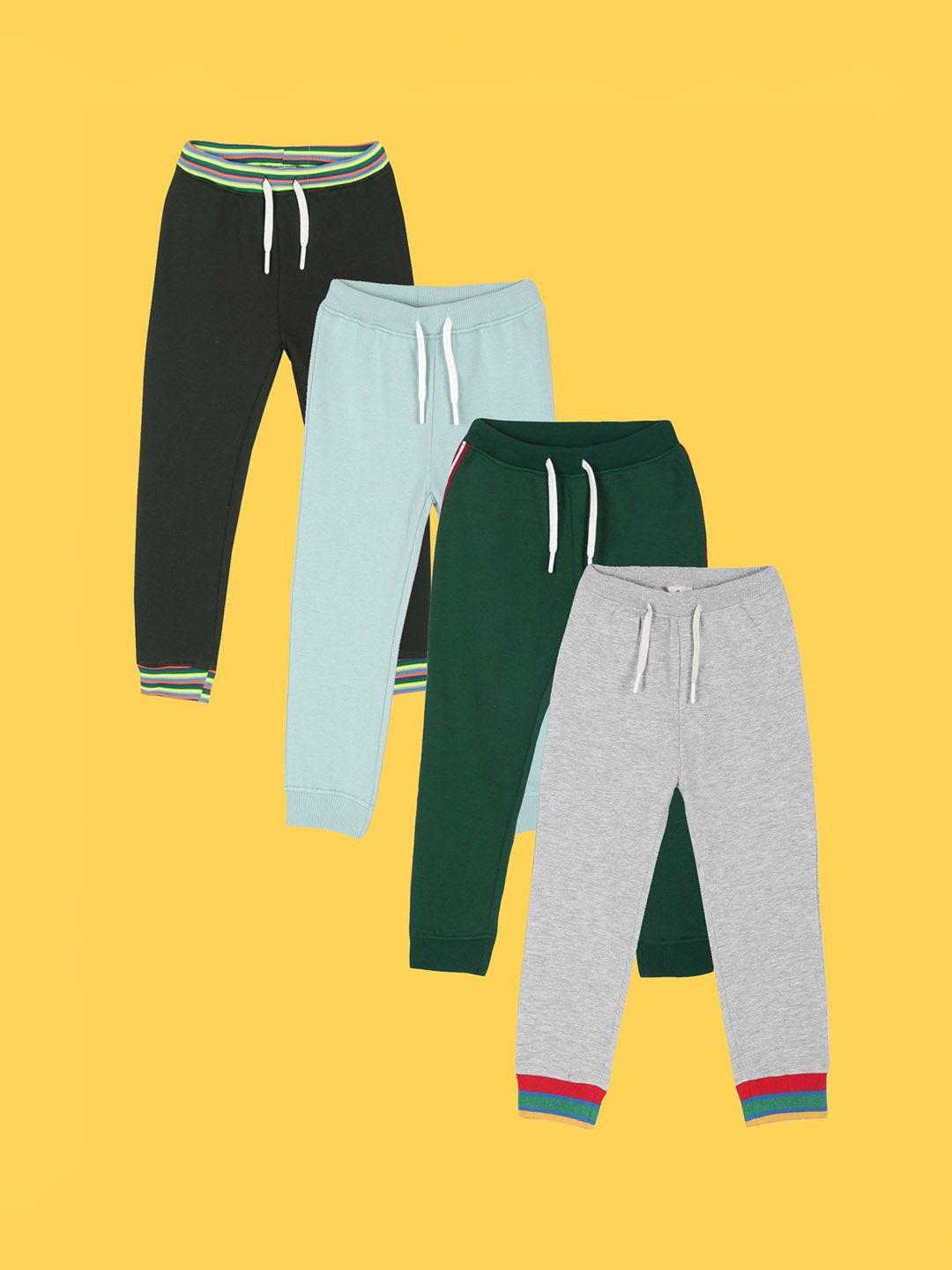 anthrilo boys pack of 4 relaxed easy wash mid rise joggers