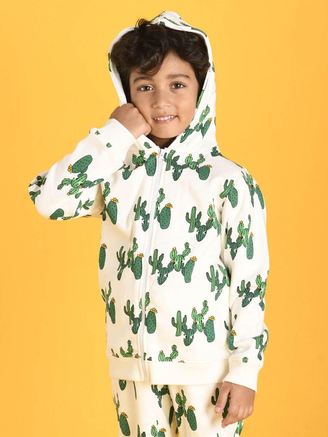 anthrilo boys printed hooded fleece sweatshirt with joggers