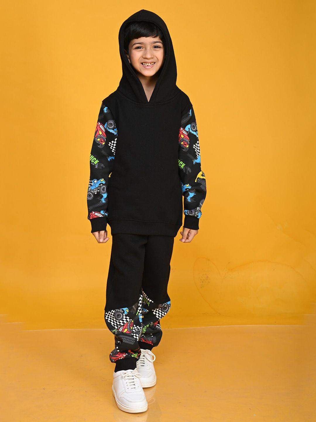 anthrilo boys printed t-shirt with jogger