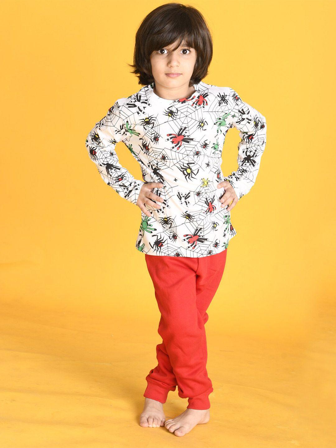 anthrilo boys printed t-shirt with trousers