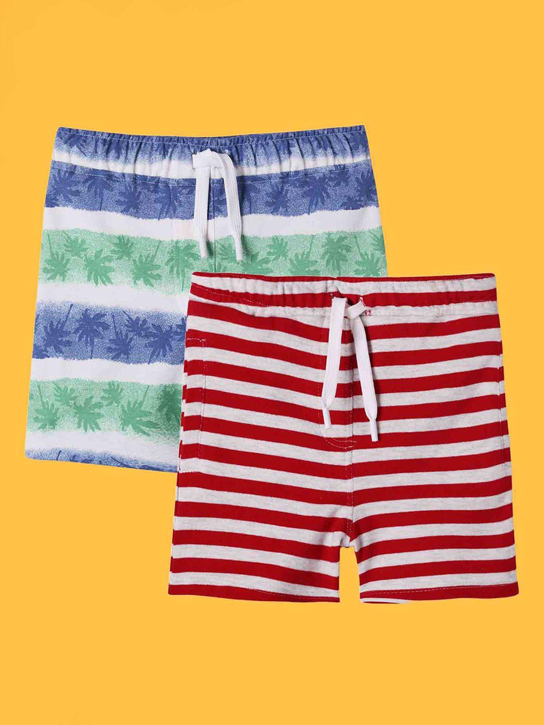 anthrilo boys red striped high-rise technology shorts