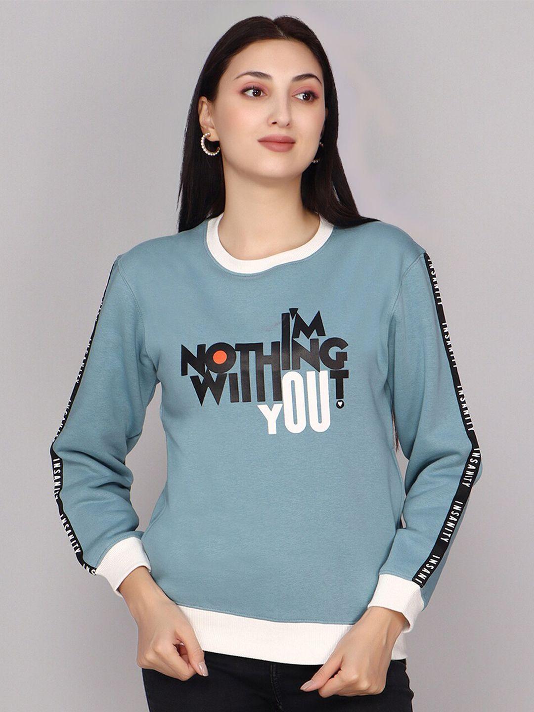 anti culture typography printed sweatshirt