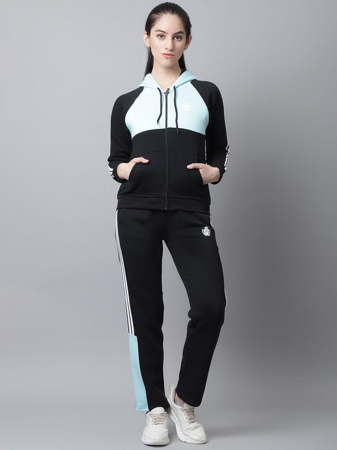 anti culture women black colourblocked tracksuits