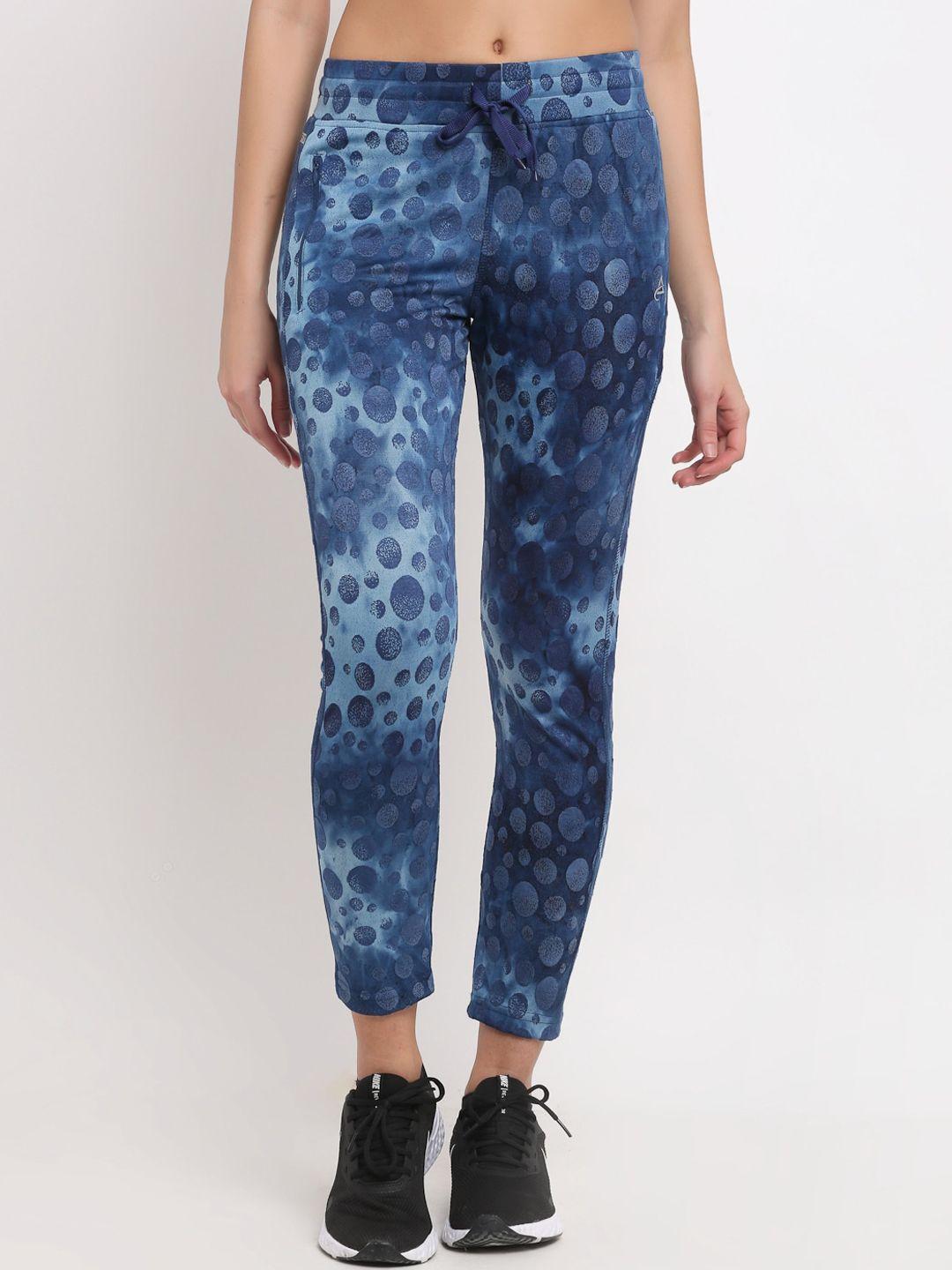 anti culture women blue printed tights