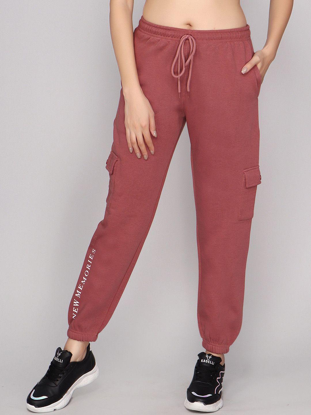 anti culture women relaxed-fit fleece joggers