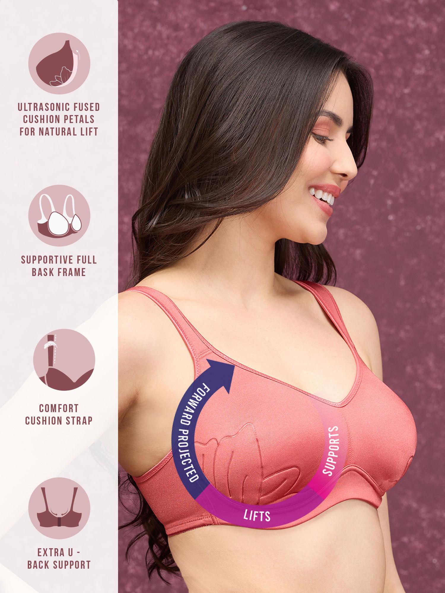 anti-gravity non wired non padded bra - red nyb251