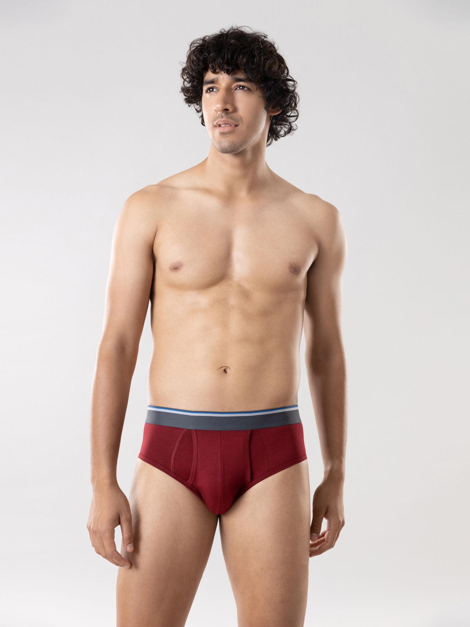 anti odor cotton tencel cooling brief-gli004-biking red