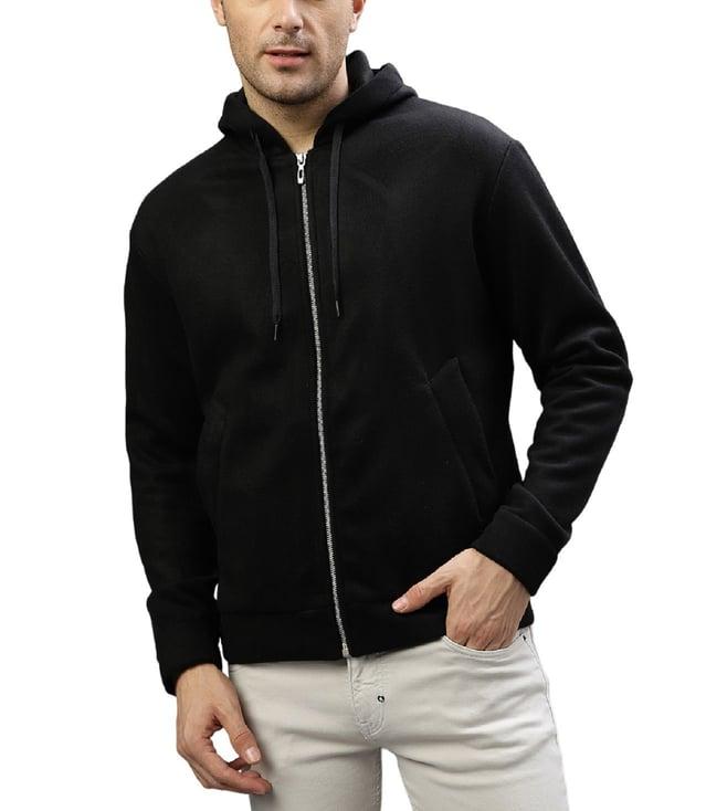 antony morato black fashion regular fit hoodie