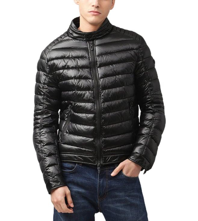 antony morato black regular fit puffer jacket