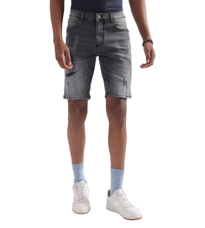 antony morato black skinny fit shorts