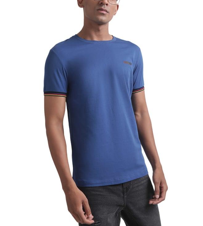 antony morato blue slim fit t-shirt