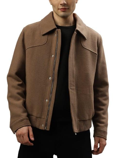 antony morato brown regular fit jacket