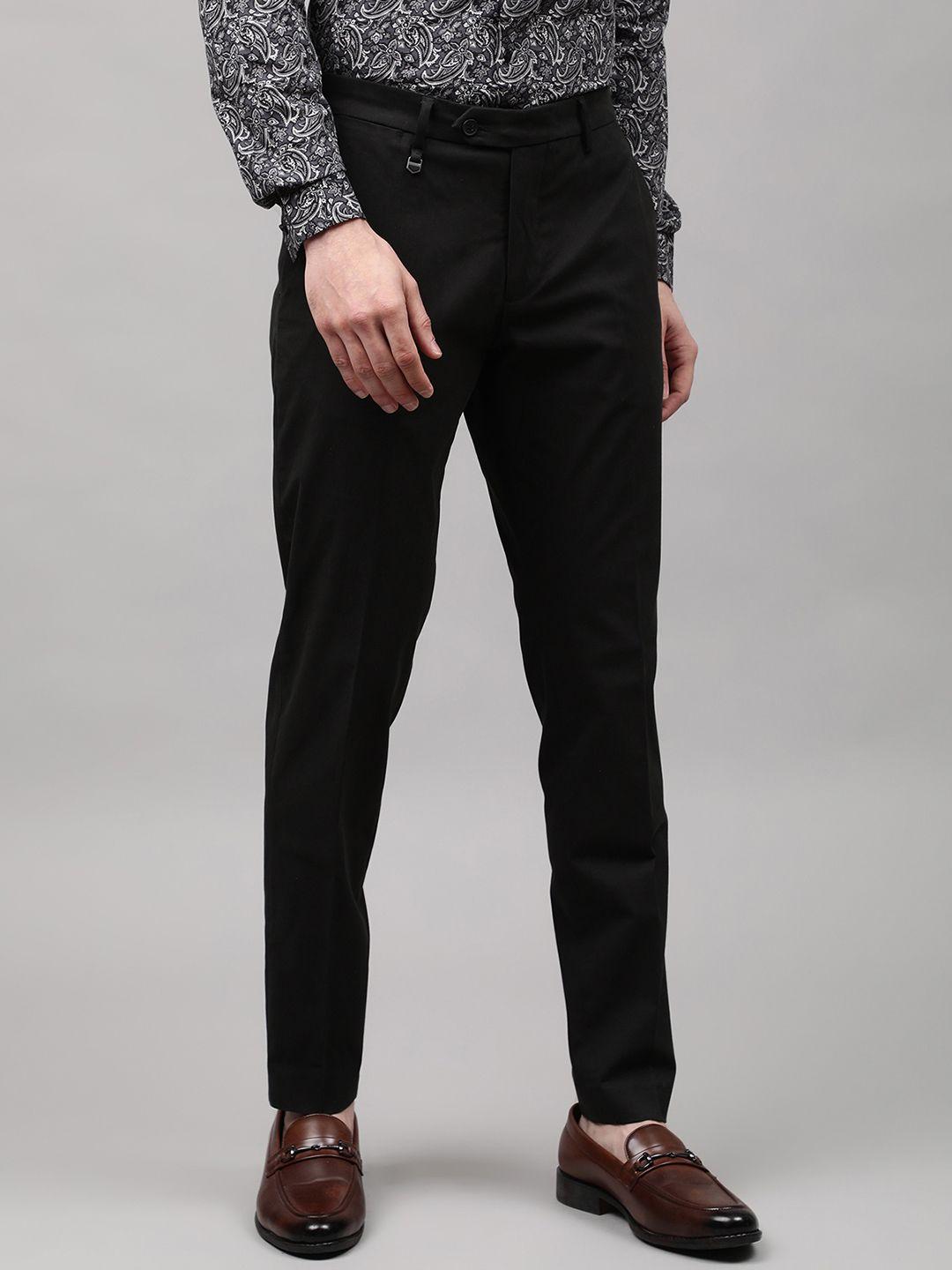 antony morato men brown regular trousers